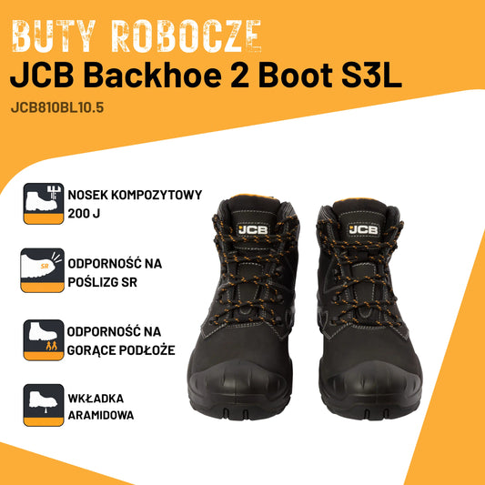 JCB Workwear Черевики робочі Backhoe 2 S3L водовідштовхувальні чорні