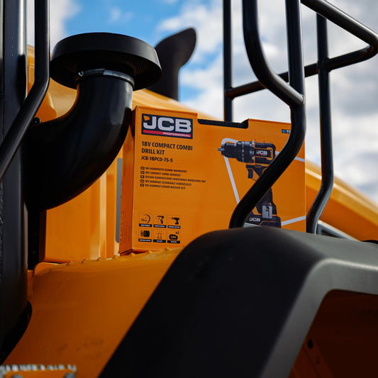 Професійний компактний ударний дриль JCB 18V, 75 Нм, 2 акумулятори 5,0 Аг + швидкий зарядний пристрій 4,5 А
