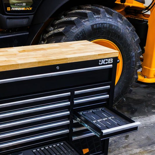Візок інструментальний JCB з набором інструментів 299 елементів 42"