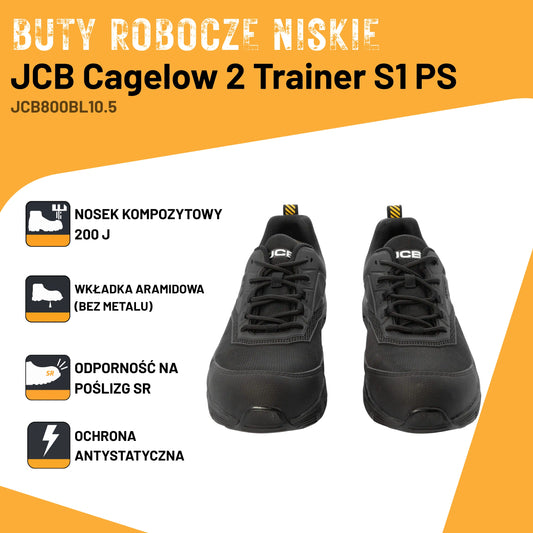 JCB Workwear Напівчеревики робочі Cagelow 2 S1PS композитні чорні