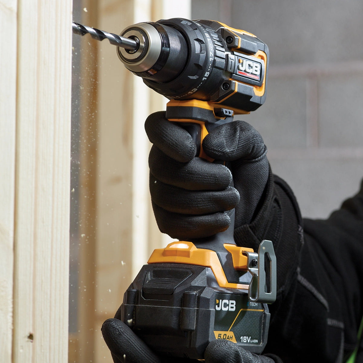 Wiertarko-wkrętarka akumulatorowa z udarem JCB 75Nm – wiertarko wkrętarka z udarem bezszczotkowa