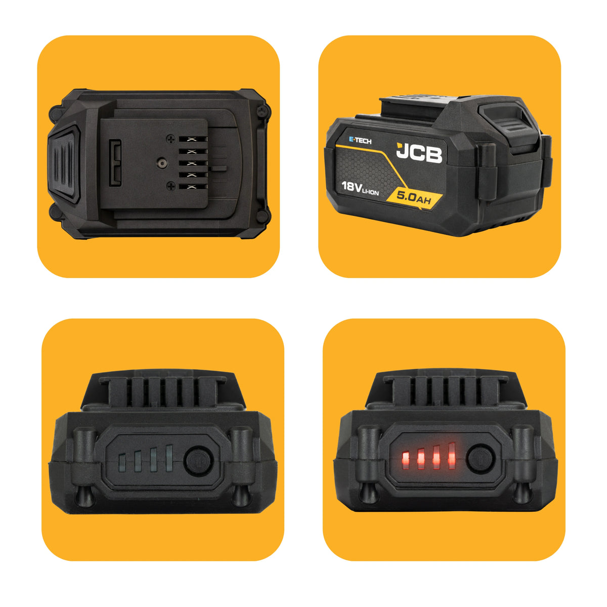 Zestaw elektronarzędzia JCB 18PKIT-7 – zestaw elektronarzędzi akumulatorowych, widok produktu