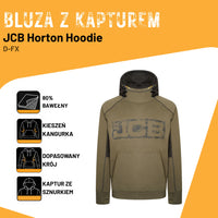JCB Trade Худі з капюшоном Horton Hoodie оливкове