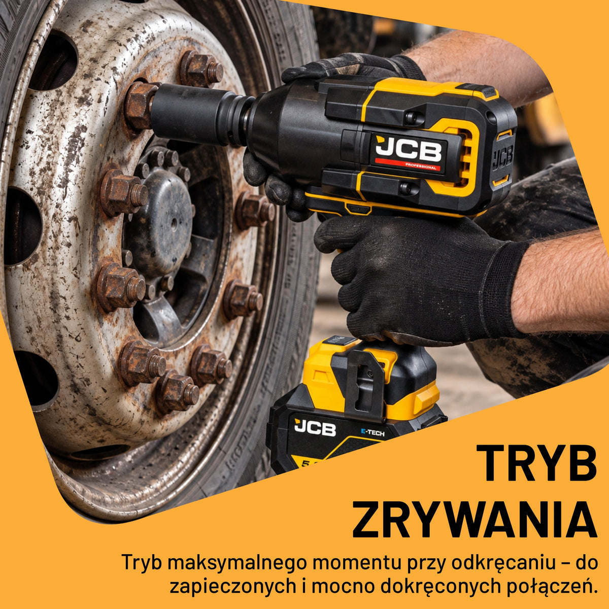 JCB Professional 18V Ударний Гайковерт 3/4" 2000 Н·м Безщітковий