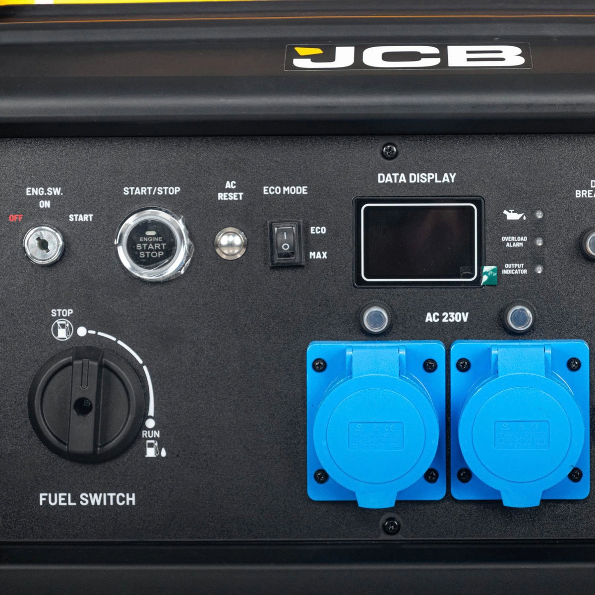 Однофазний інверторний генератор JCB Tools 11 кВт - E-Start, пульт, 4 розетки
