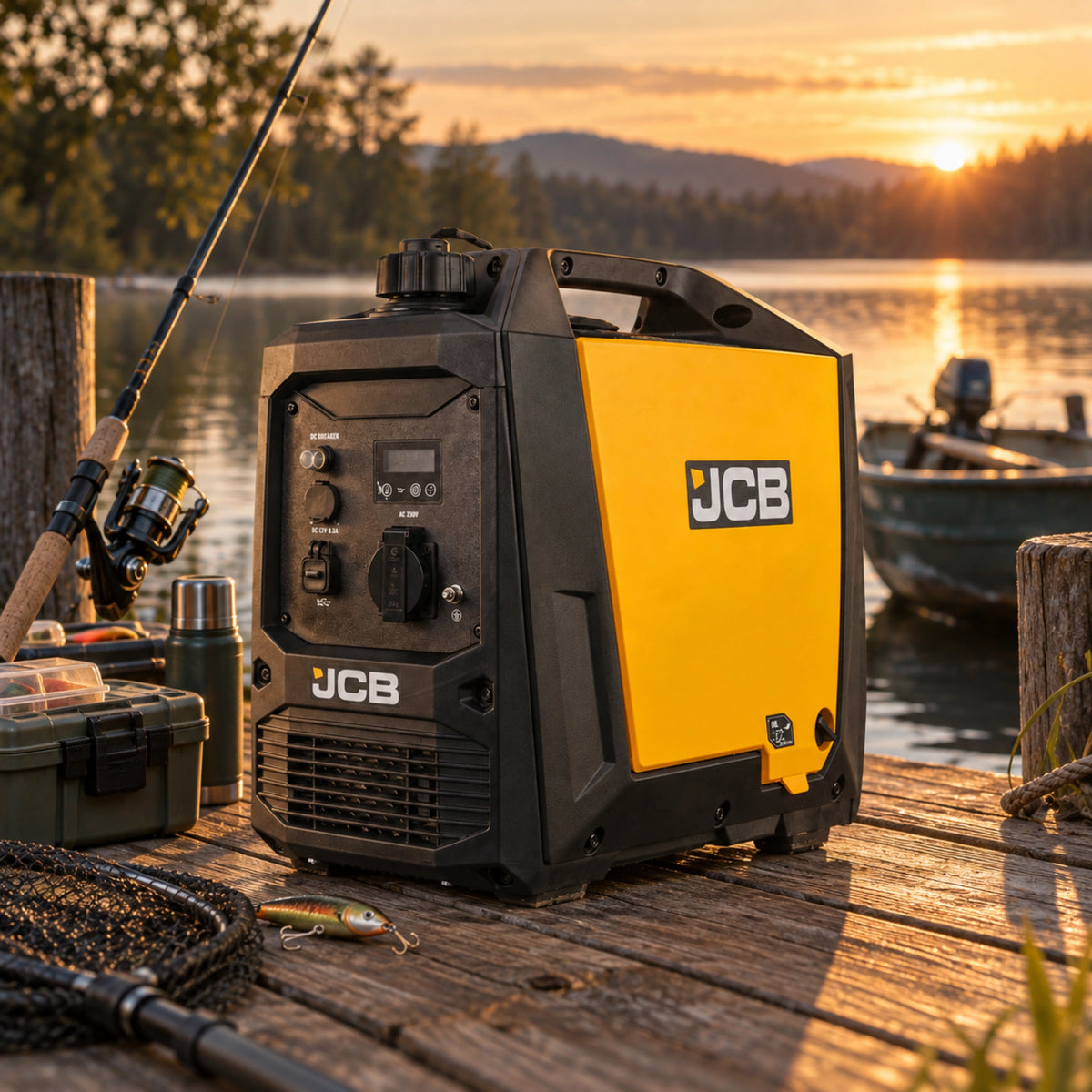 Інверторний генератор JCB Tools 2 кВт: ECO, USB, 18 кг