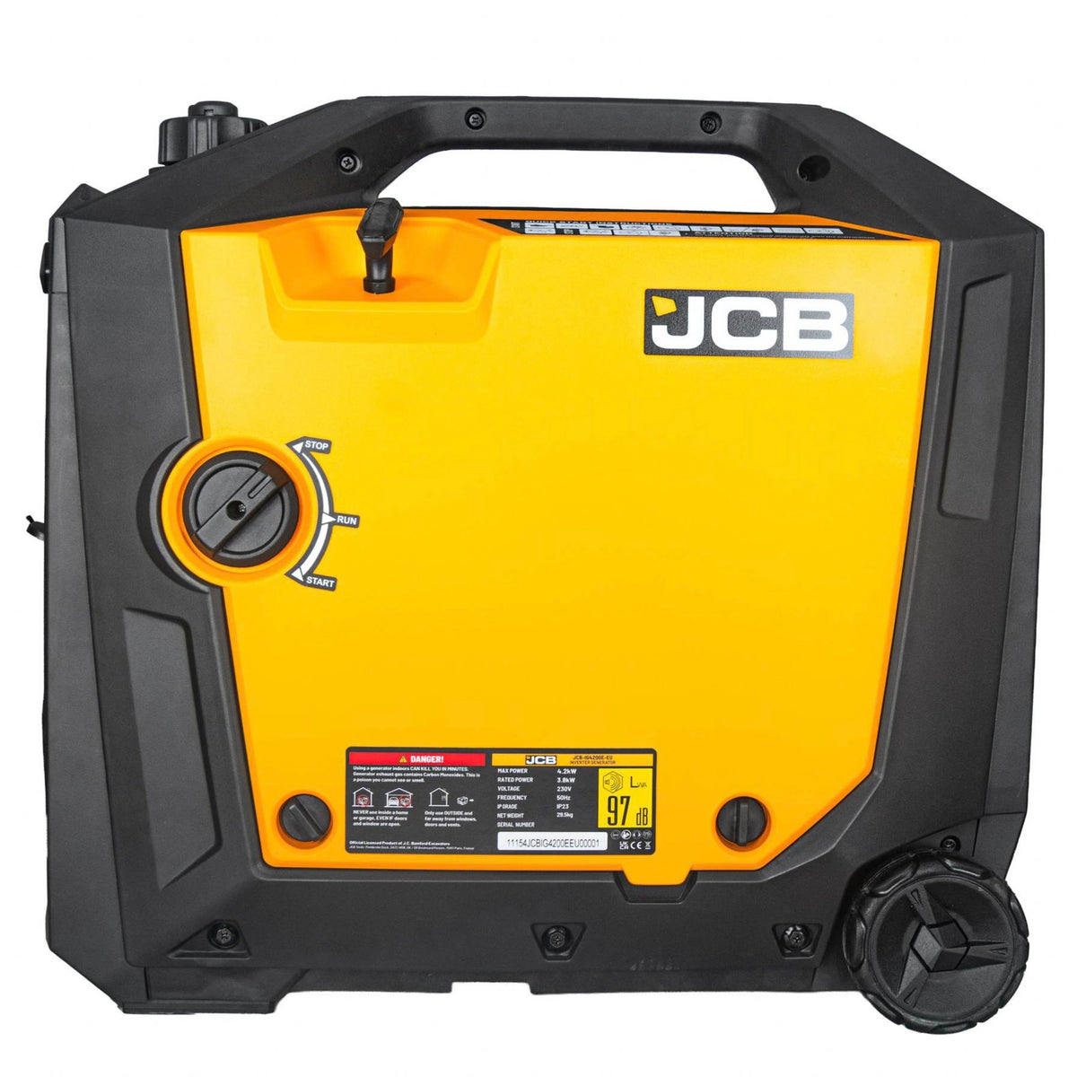 Інверторний генератор JCB Tools 4,2 кВт - E-Start, бак 9 л