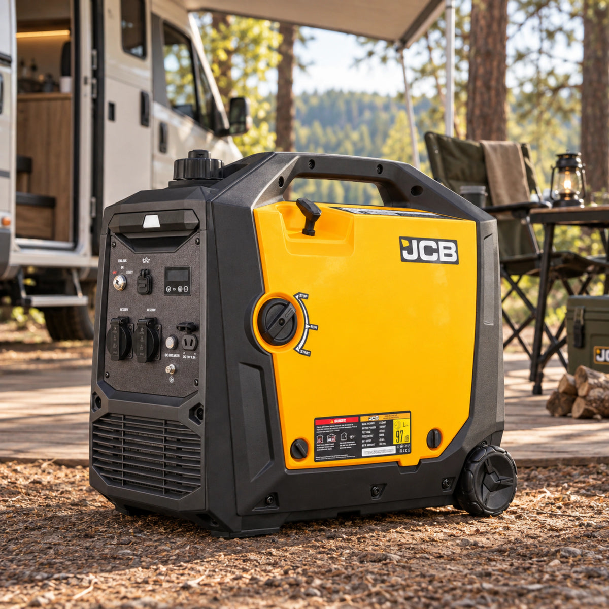Інверторний генератор JCB Tools 4,2 кВт - E-Start, бак 9 л