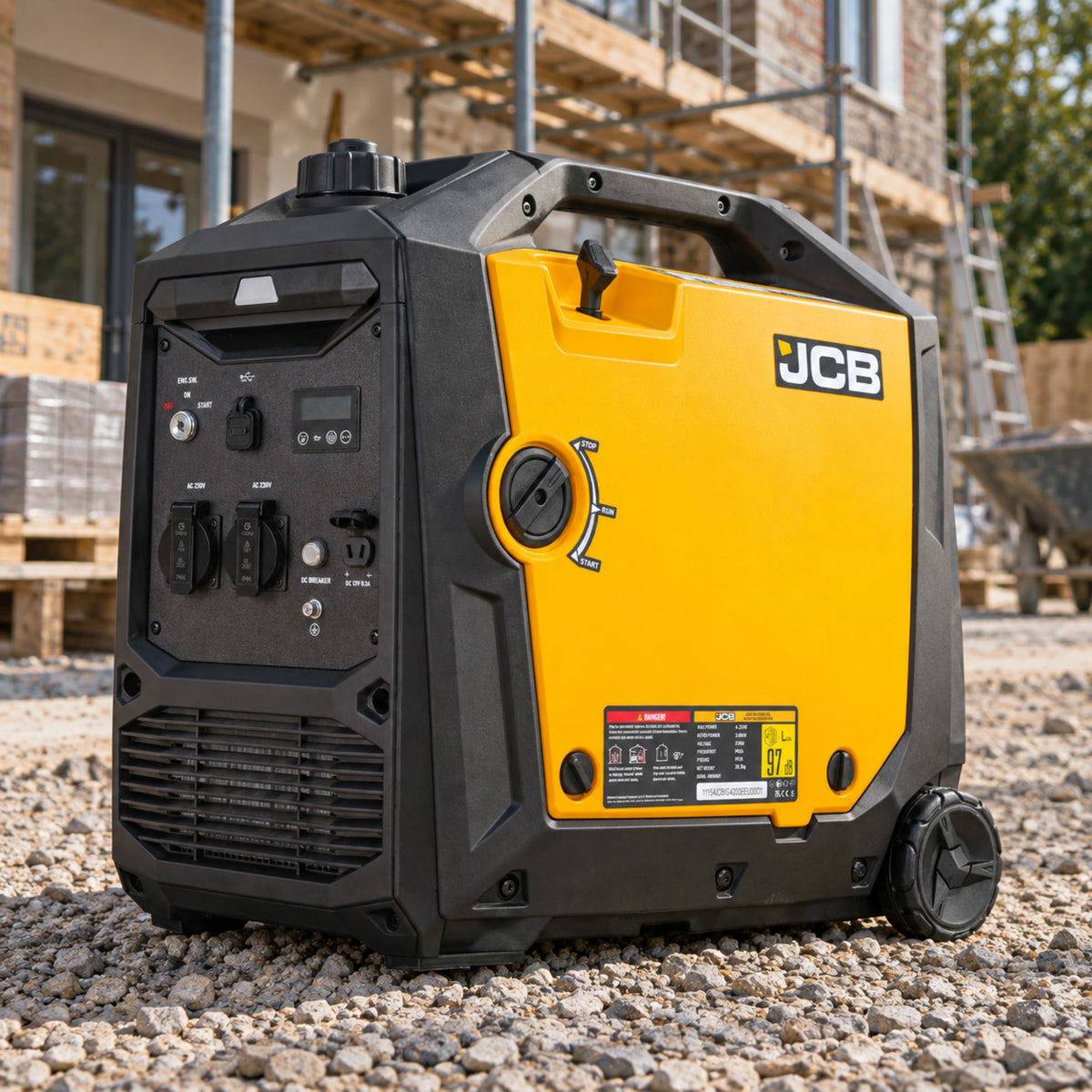 Інверторний генератор JCB Tools 4,2 кВт - E-Start, бак 9 л