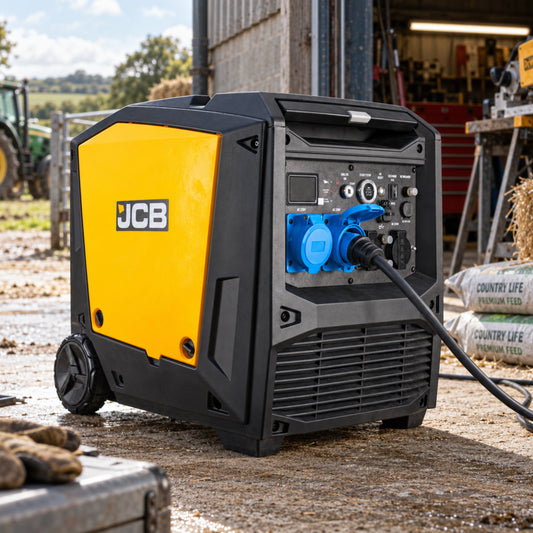 Інверторний генератор JCB Tools 7,6 кВт - E-Start, пульт, 32 А