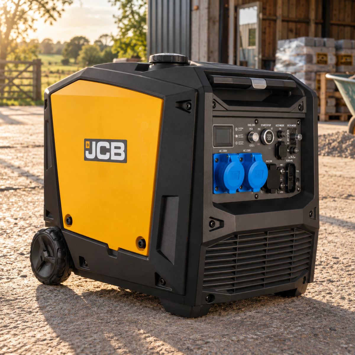 Інверторний генератор JCB Tools 7,6 кВт - E-Start, пульт, 32 А