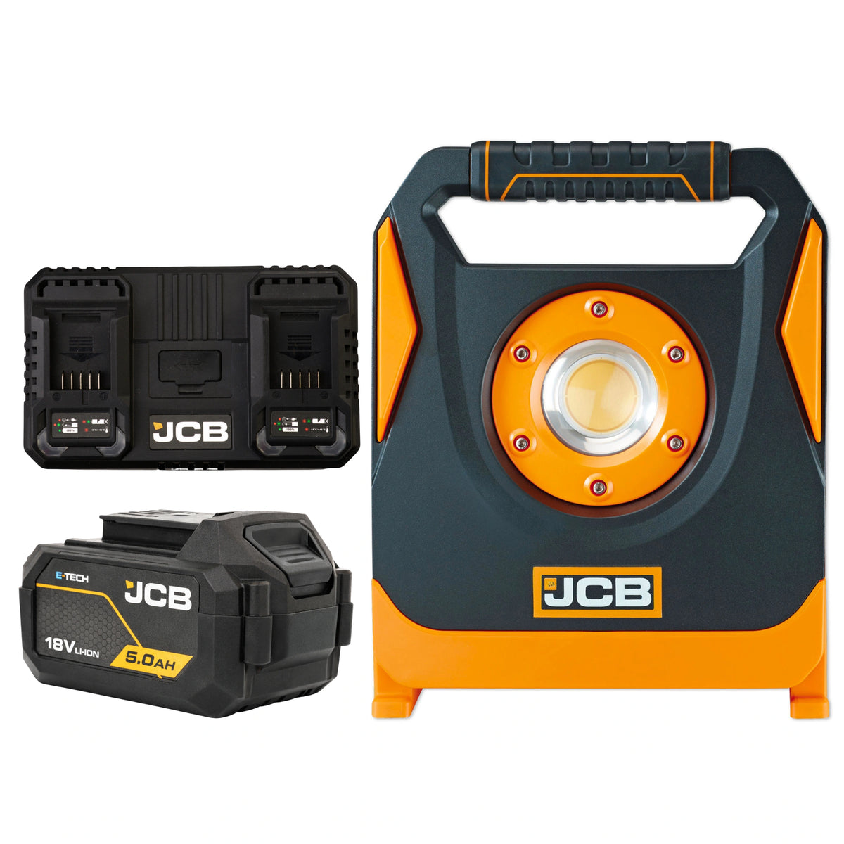 Lampa budowlana na statywie JCB 4500 lm – profesjonalne lampy budowlane, widok produktu