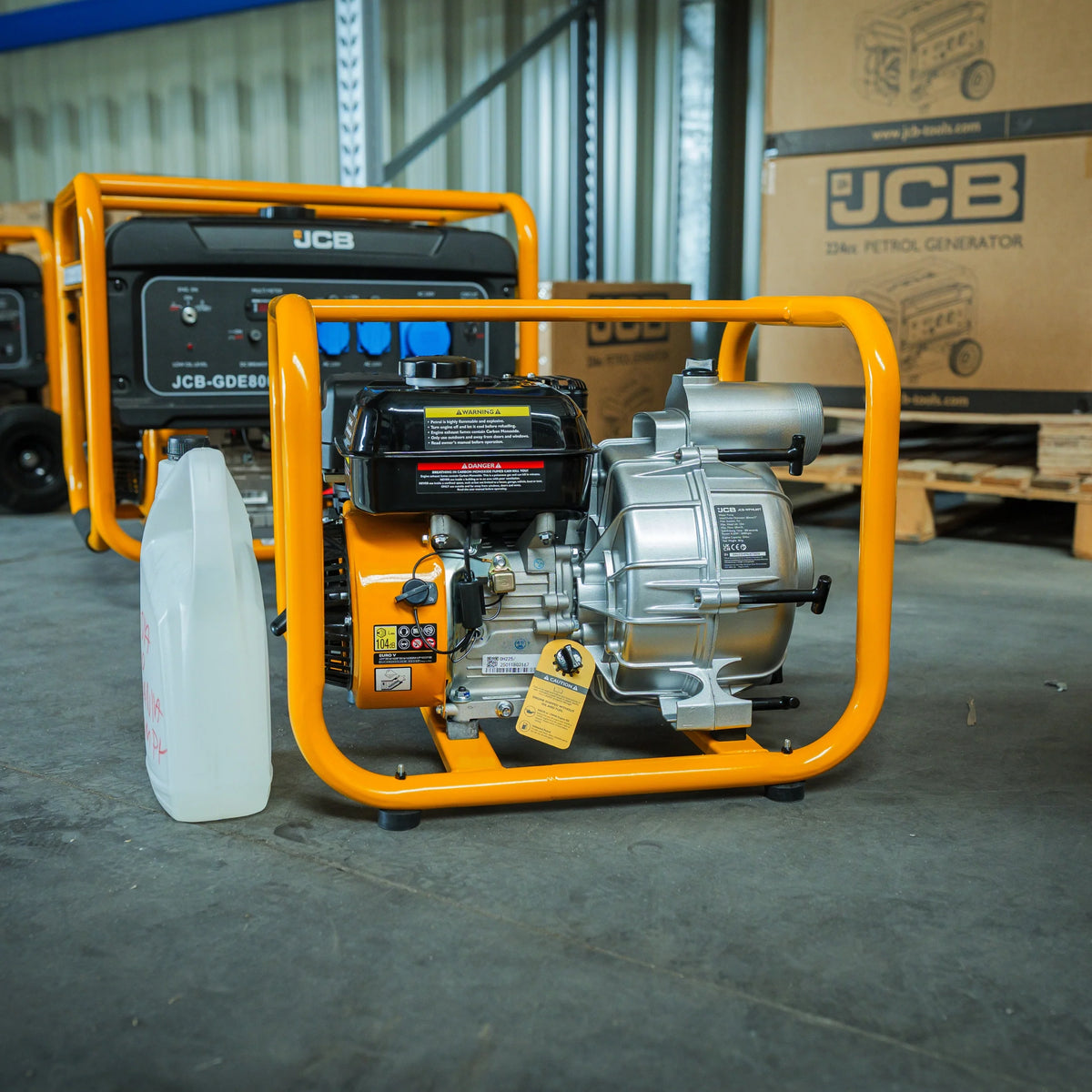 Motopompa spalinowa JCB WP80TP24 do wody brudnej podczas pracy - pompa szlamowa spalinowa 1000 l/min