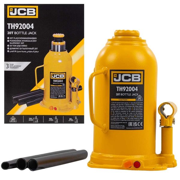 Домкрат пляшковий JCB Tools 20т JCB-TH92004 58020 фото