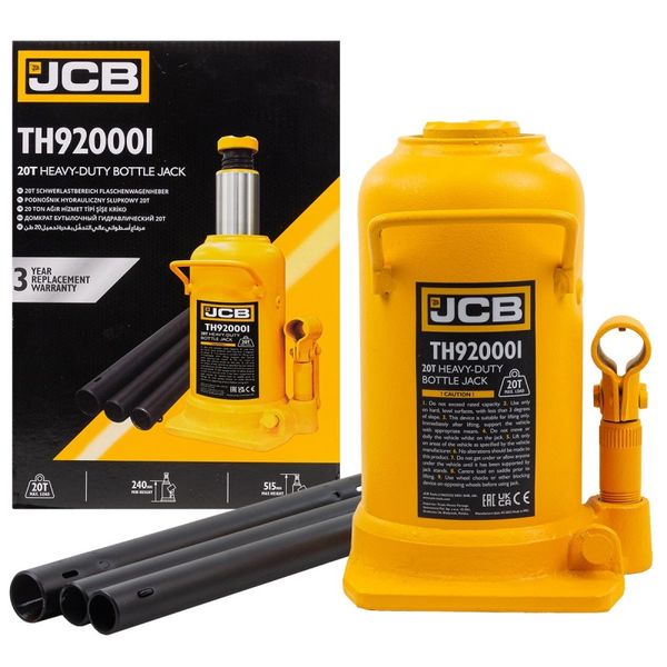 Домкрат пляшковий JCB Tools 20т JCB-TH920001 58019 фото