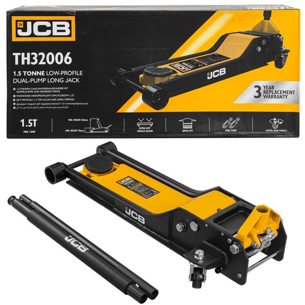 Домкрат підкатний гідравлічний JCB Tools 1,5т JCB-TH32006 56954 фото