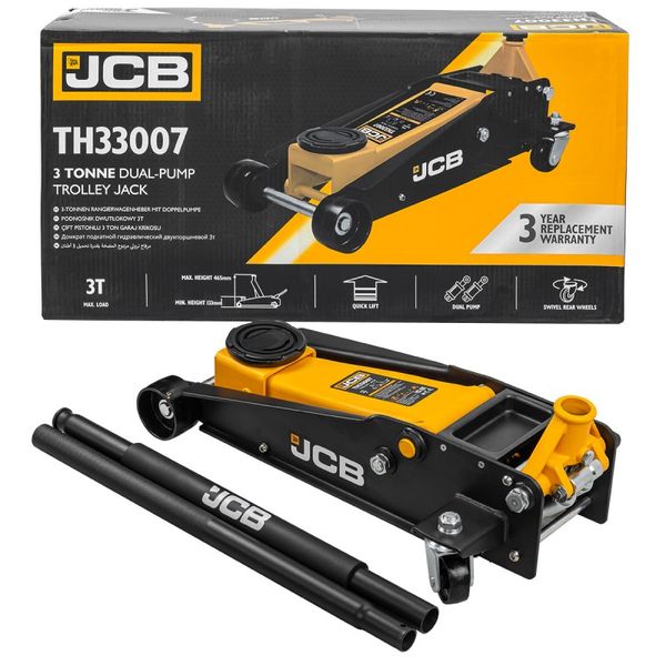 Домкрат підкатний гідравлічний JCB Tools 3т JCB-TH33007 56951 фото