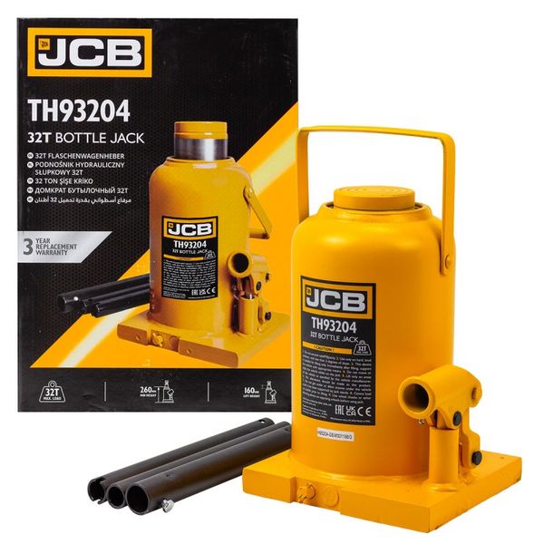 Домкрат пляшковий JCB Tools 32т JCB-TH93204 58036 фото