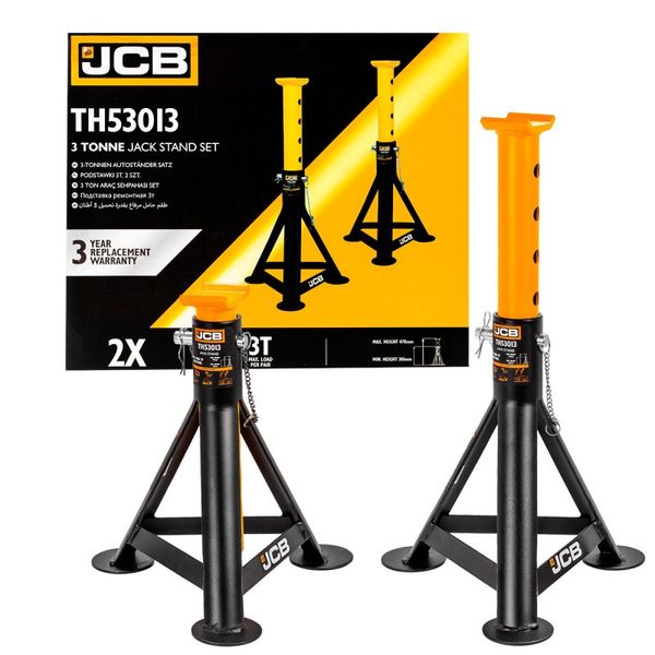 Кoмплeкт підcтaвoк під мaшину з упорною п'ятою JCB Tools 3т (2шт) JCB-TH53013 56957 фото