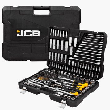 Набір інструментів JCB Tools 216 шт, 1/4", 3/8", 1/2" JCB-38841 56912 фото