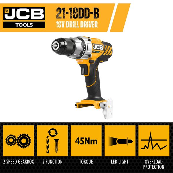 Акумуляторний дриль-шуруповерт JCB Tools JCB-18DD-B-E 57240 фото