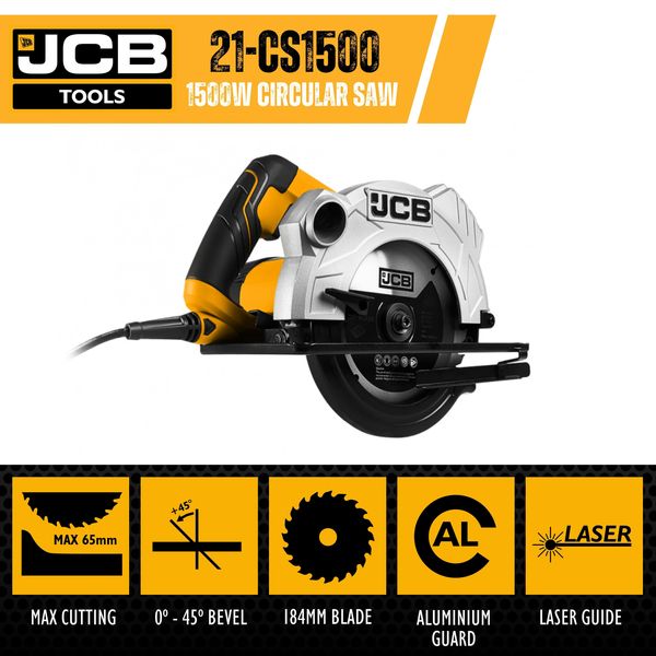 Циркулярна пила JCB Tools JCB-CS1500-E 57245 фото