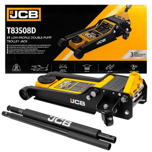 Домкрат підкатний гідравлічний JCB Tools 3т JCB-T83508D 58063 фото