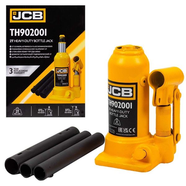 Домкрат пляшковий JCB Tools 2т JCB-TH902001 58056 фото