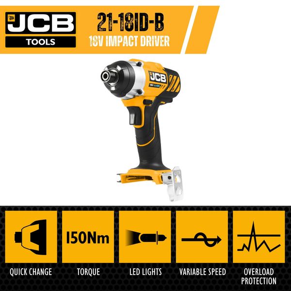 Акумуляторний гвинтоверт JCB Tools JCB-18ID-B-E 57256 фото