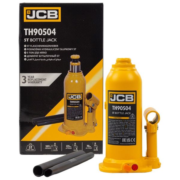 Домкрат пляшковий JCB Tools 5т JCB-TH90504 58023 фото