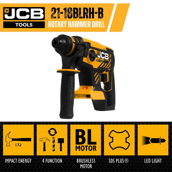 Акумуляторний перфоратор JCB Tools JCB-18BLRH-B 57258 фото