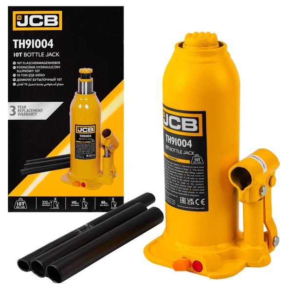 Домкрат пляшковий JCB Tools 10т JCB-TH91004 58016 фото