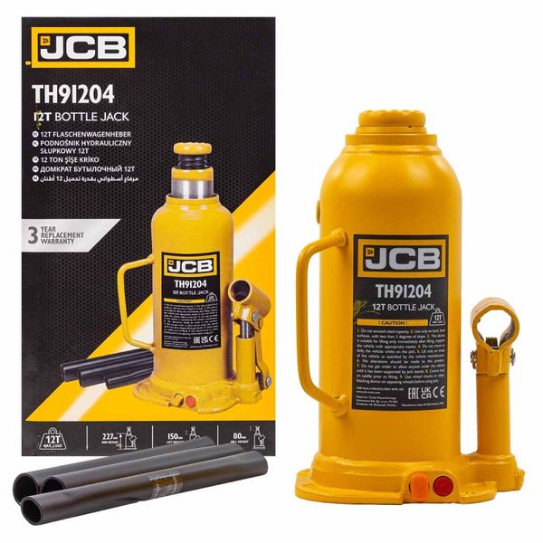 Домкрат пляшковий JCB Tools 12т JCB-TH91204 58017 фото