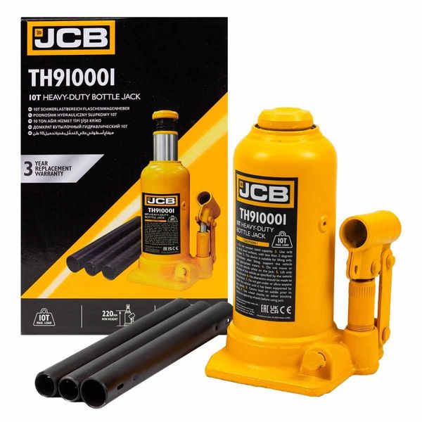 Домкрат пляшковий JCB Tools 10т JCB-TH910001 58055 фото